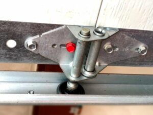 garage door roller worn